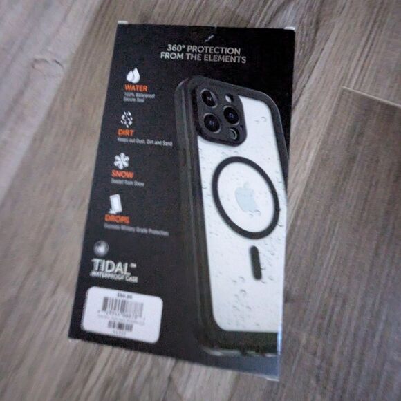 Tidal Waterproof Phone Case 360° Element Protection Black iPhone 13 Pro Max - Picture 2 of 4